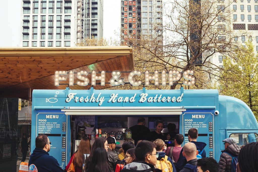 Food-truck de fish & chips
